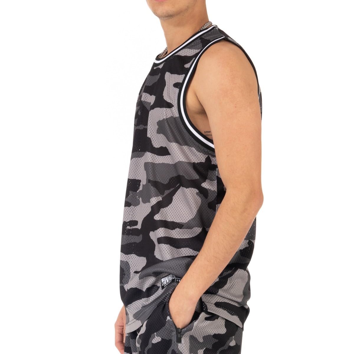 Pro Club Men's Classic Camo Basketball Jersey - Image 3
