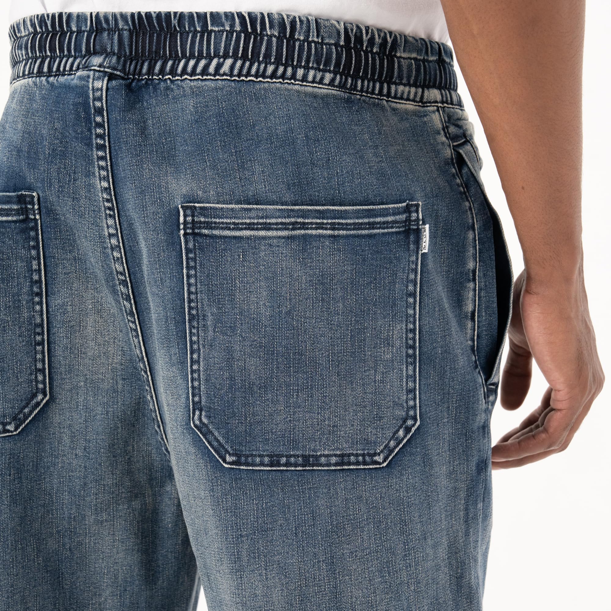 Pro Club Men's Comfort Baggy Fit Denim Lounge Pant - Image 4