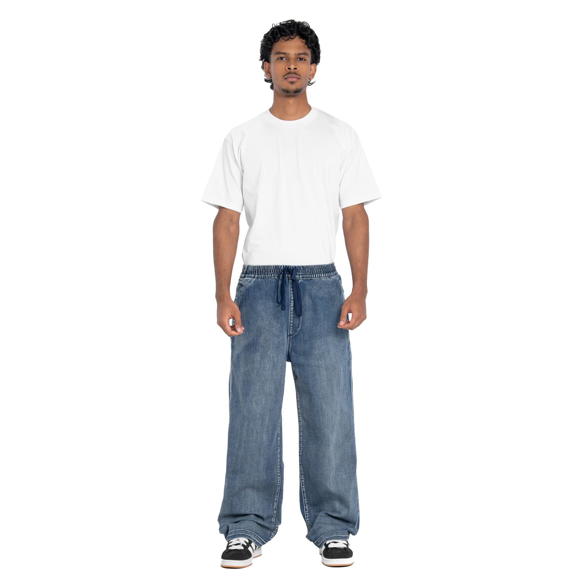 Pro Club Men's Comfort Baggy Fit Denim Lounge Pant - Image 5