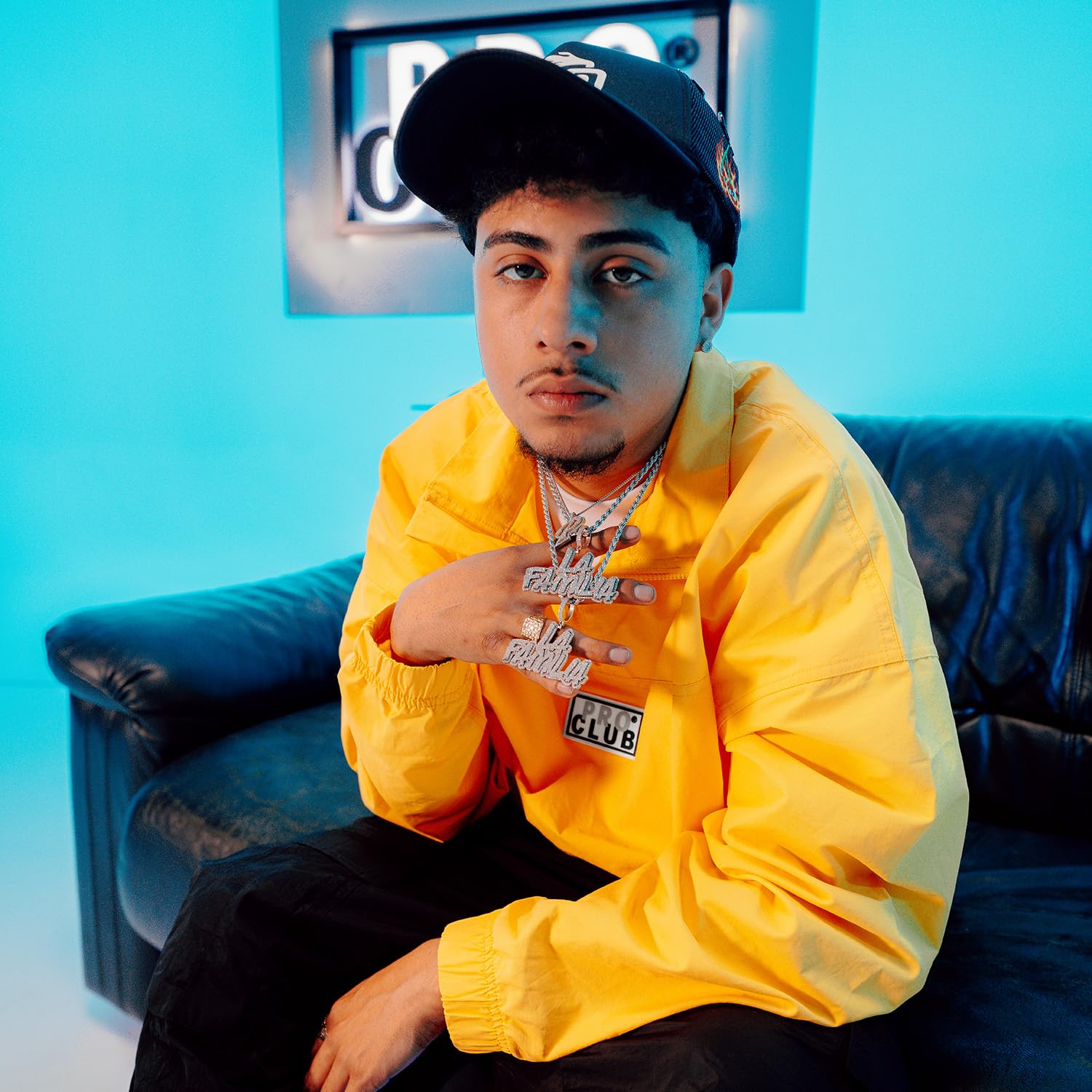 Pro Club Men's Comfort Cotton/Nylon Half Zip Track Jacket - Image 3