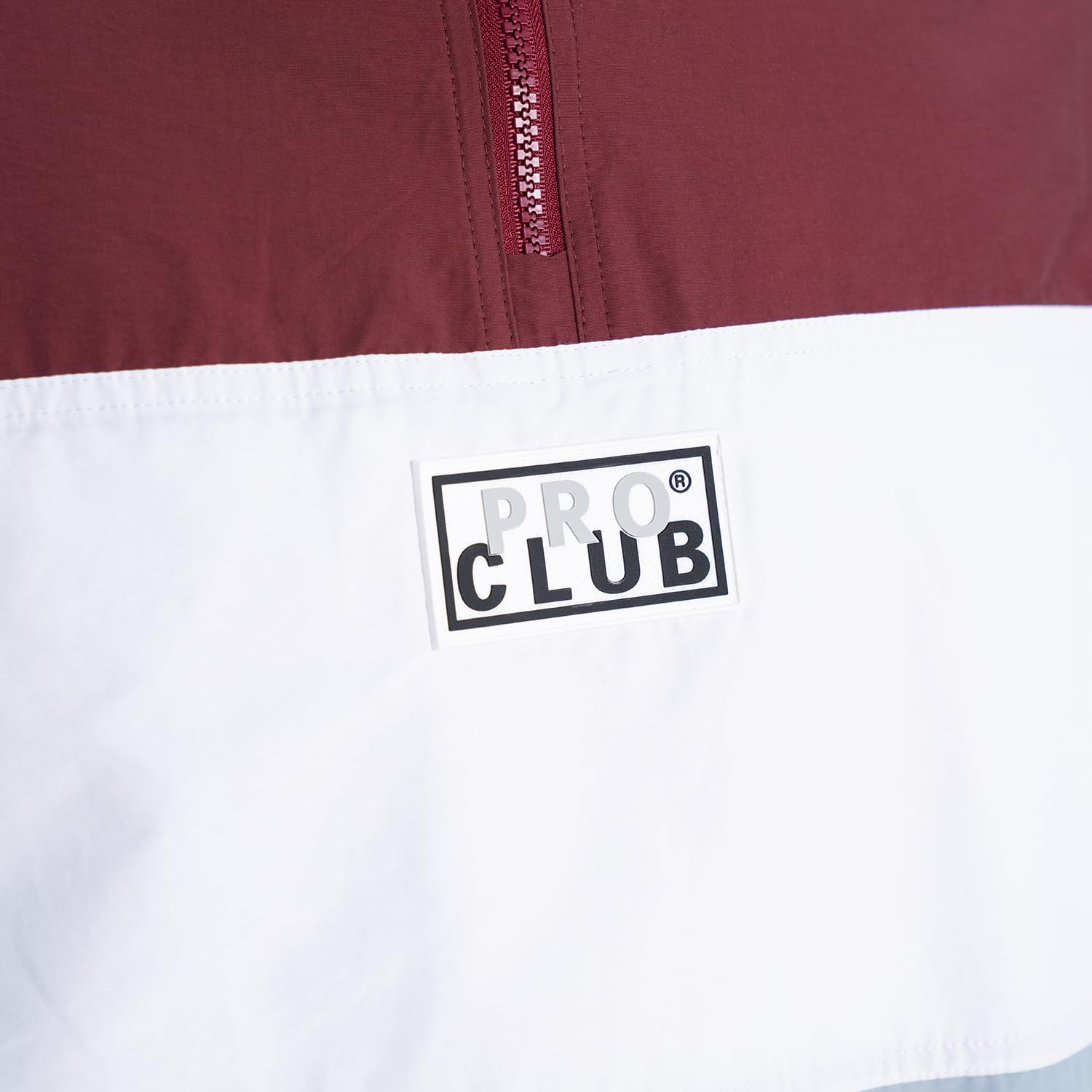 Pro Club Men's Comfort Tri-Color Cotton/Nylon Half Zip Track Jacket - Image 4