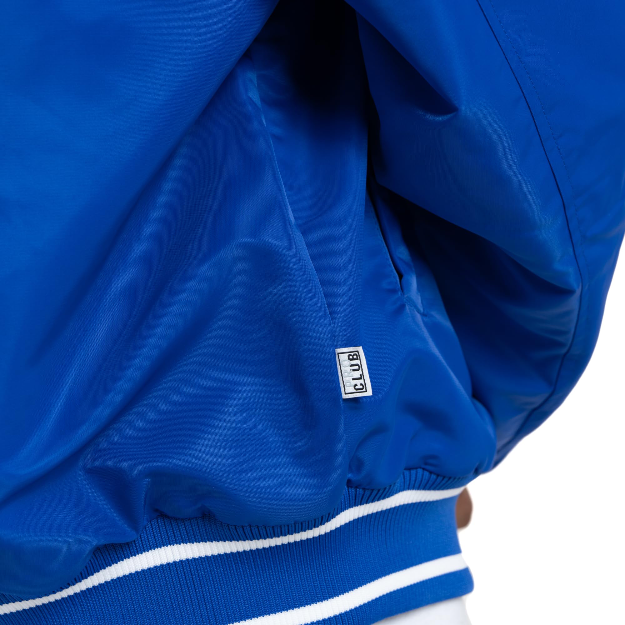 Pro Club Men's Comfort Wide Satin Baseball Varsity Jacket - Image 5