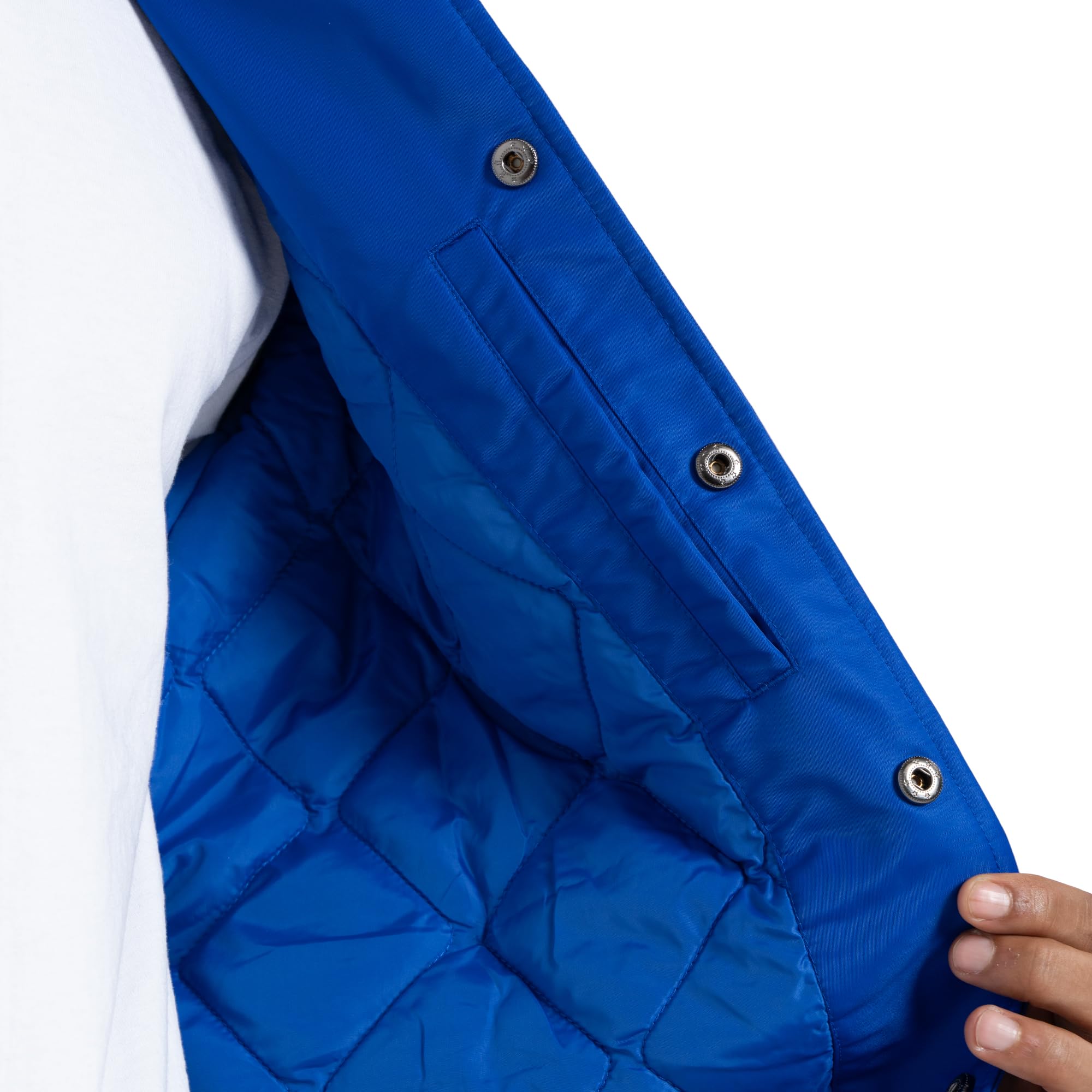 Pro Club Men's Comfort Wide Satin Baseball Varsity Jacket - Image 6