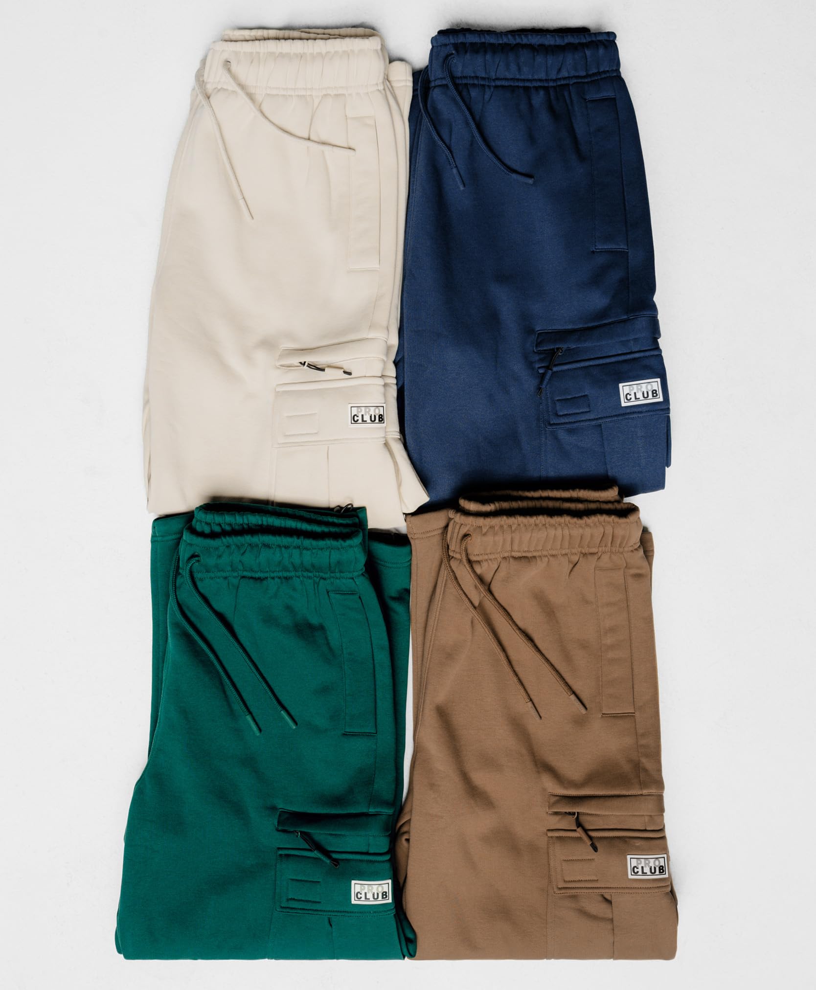 Pro Club Men's Heavyweight Basic Open Leg Cargo Sweatpant - Image 6
