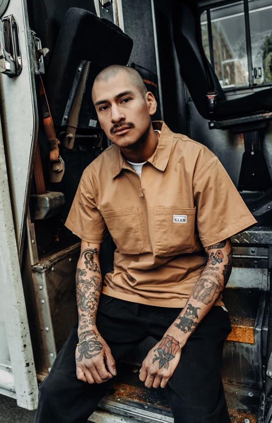 Pro Club Men's Heavyweight Quarter Zip Work Shirt - Image 3