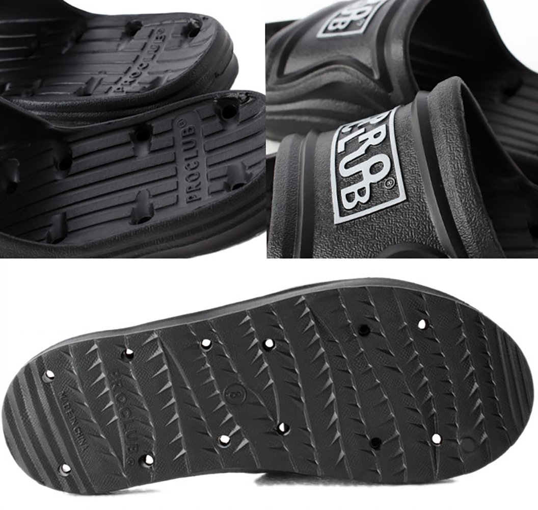 Pro Club Men's Shower Slipper Sandal - Non-Slip, Waterproof, Quick Drying, Comfortable, Durable - Image 4