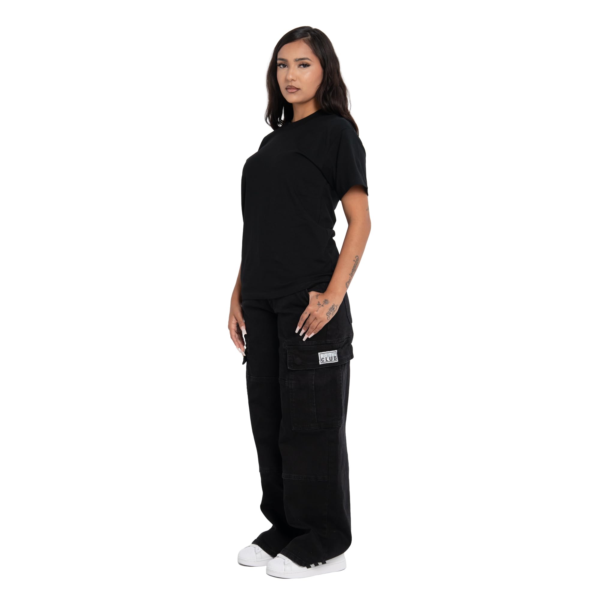 Pro Club Women’s Heavyweight Stretch Tall Tee Shirt - Image 3